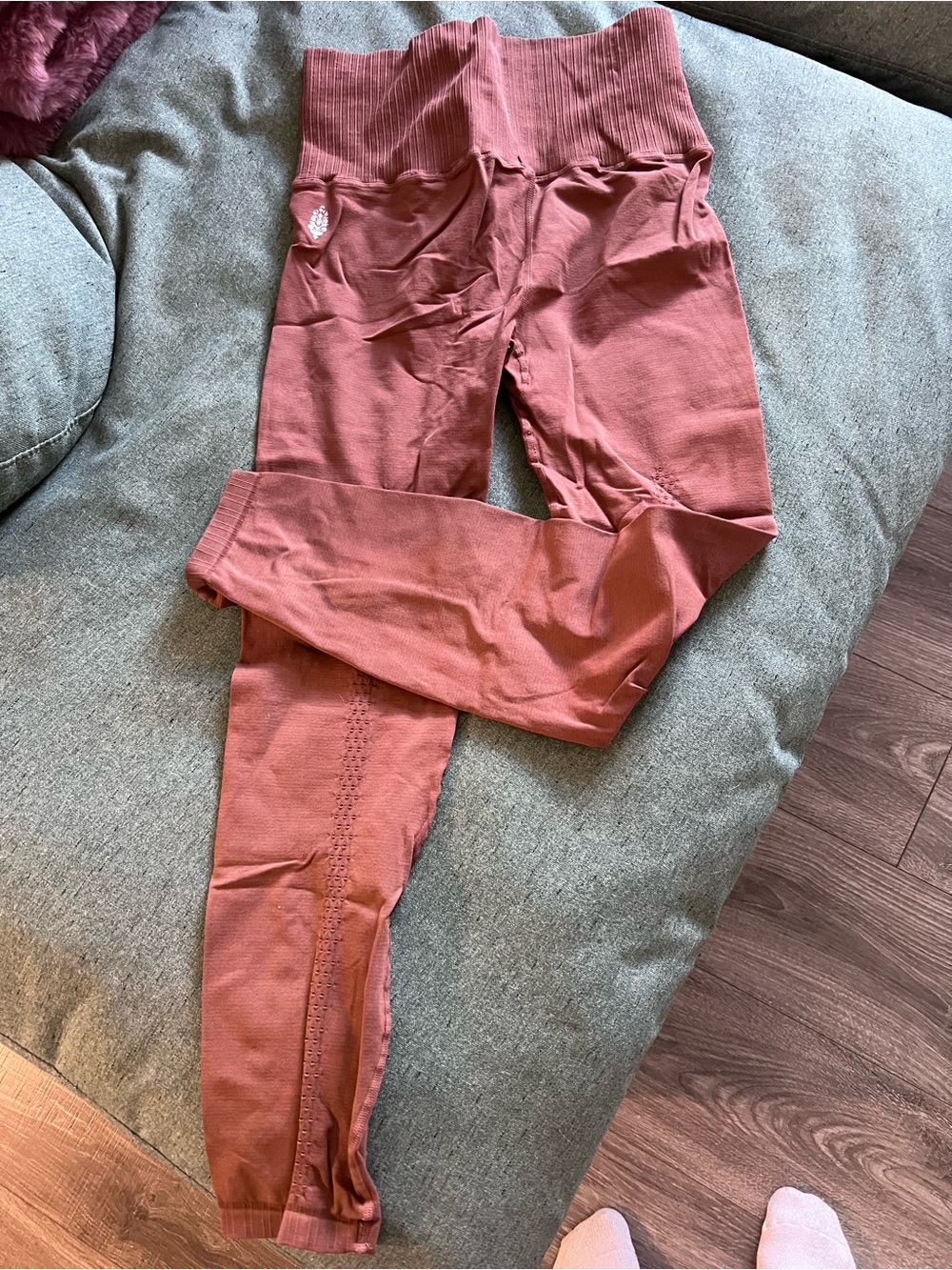 FP Movement by Free People Seamless High-Waist Leggings in Dusty Rose